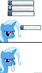  angry eating english_text equine female friendship_is_magic genie hair hi_res horn horse looking_at_viewer mammal my_little_pony navitaserussirus plain_background pony text trixie_(mlp) tumblr two_tone_hair unicorn white_background 