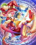  :3 bird broom bunny cat chicken fish glasses hat highres horn leaf natsutomoki one_eye_closed pig pixiv_fantasia pixiv_fantasia_new_world red_hair witch witch_hat yellow_eyes 