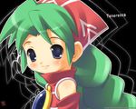  akiba_hideki braid green_hair solo tenerezza tenerezza_(character) wallpaper 