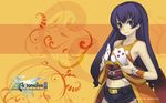  ar_tonelico ar_tonelico_ii bare_shoulders cocona_vatel frelia highres long_hair midriff nagi_ryou navel official_art pants solo wallpaper widescreen 