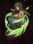  eyes_closed green_hair hug saya saya_no_uta 