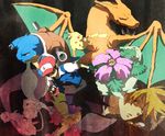  articuno baseball_cap black_hair blastoise brown_hair charizard dragon fingerless_gloves gen_1_pokemon gen_2_pokemon gesuidou_(hephaestus1214) gloves hat holding holding_poke_ball legendary_pokemon mew mewtwo moltres multiple_boys ookido_shigeru pikachu poke_ball pokemon pokemon_(anime) pokemon_(classic_anime) pokemon_(creature) pokemon_(game) pokemon_rgby satoshi_(pokemon) umbreon venusaur zapdos 