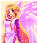  angel blonde_hair cherie_espoir long_hair lowres marl_kingdom rhapsody solo tsuyuka_(sunny_spot) wings 