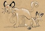  cat feline feral mammal meowth nintendo persian pok&#233;mon pok&eacute;mon raizy red_eyes video_games 