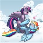  &lt;3 anus blue_fur blush cloud cowgirl_position cutie_mark dildo double_dildo duo equine female feral friendship_is_magic fur hair horn horse insertion lesbian lying mammal multi-colored_hair my_little_pony omega256 on_back on_top pegasus penetration pony purple_fur pussy rainbow_dash_(mlp) rainbow_hair sex sex_toy straddling twilight_sparkle_(mlp) vaginal vaginal_insertion vaginal_penetration winged_unicorn wings 