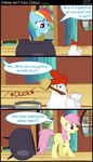  2013 avian bird chicken comic dialog english_text equine female feral friendship_is_magic horse my_little_pony paint paintbrush pony pot rainbow_dash_(mlp) recolor scootaloooo_(artist) solo text wings 