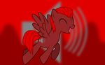  &lt;3 brony character cub cutie_mark equine eyes_closed glowflank glowflank_(fursona) glowy invalid_color male mammal mane my_little_pony open_mouth original_character pegasus red_theme solo spirit wings young 