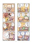  4koma bathroom comic drink hounori menu multiple_4koma multiple_girls patchouli_knowledge remilia_scarlet restaurant sitting table touhou translation_request 