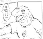  &#22887;&#29246;&#34217;_&#20977;&#12304;kai&#12305; ???_??kai? crocodile door happy male reptile scalie sketch 