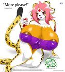  big_breasts breasts cheetah feline female looking_at_viewer mammal nipples pose soda solo speeds 