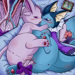  espeon female lesbian nintendo pok&eacute;mon vaporeon vavacung video_games 