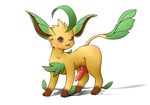  butt canine_penis eeveelution erection feral flucra knot leafeon male nintendo nude penis plain_background pok&#233;mon pok&eacute;mon solo video_games white_background 