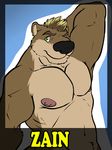  badge biceps big_muscles fur looking_at_viewer male mammal muscles mustelid nude otter solo toned 