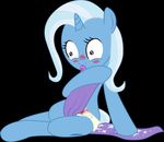  2012 black_background blush diaper equine female feral friendship_is_magic hair horn mammal my_little_pony pacifier plain_background purple_eyes solo thestargrazer trixie trixie_(mlp) two_tone_hair unicorn 