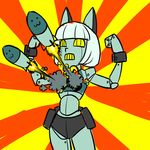  :3 artist_request breast_missiles missile robo-fortune robot skullgirls solo yellow_eyes 