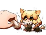  animal_ears bad_id bad_pixiv_id blonde_hair bow cat_ears cat_tail frills hair_bow kemonomimi_mode kirisame_marisa mushroom nura_(oaaaaaa) simple_background slit_pupils solo_focus tail touhou yellow_eyes 