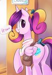  clothing ende equine eyewear female feral friendship_is_magic glasses hair horn horse mammal multi-colored_hair my_little_pony pony princess_cadance_(mlp) purple_eyes solo sweater winged_unicorn wings 