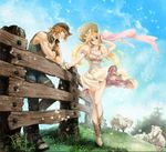  blonde_hair emilie_de_rochefort high_heels hwoarang lili_(tekken) long_hair short_hair tekken 