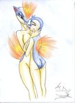  anthro breasts butt cyndaquil female lesbian nintendo pok&eacute;mon pok&eacute;morph quilava tagme vd-dv video_games 