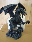  bone dragon guitar real resin sculpture source_request statue unknown_artist wings 