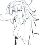  breasts dark_magician_girl duel_monster fellatio hetero large_breasts mole mole_on_breast monochrome nbo nipples oral penis sketch solo_focus yuu-gi-ou 