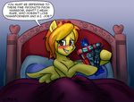  &lt;3 amber_eyes bed blush english_text equine female feral friendship_is_magic fur g.i._joe hair horse machine male mammal mechanical my_little_pony optimus_prime orange_hair pegasus pillow pluckyninja pony robot smile solo spitfire_(mlp) text toy transformers wings wonderbolts_(mlp) yellow_feathers yellow_fur 