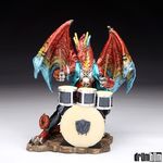  bling dragon drummer glitter real sculpture solo source_request statue unknown_artist vest wings 
