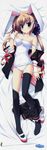  1girl absurdres dakimakura feet female highres koiiro_soramoyou long_hair long_image luchie shinohara_sera single_shoe tall_image thighhighs 