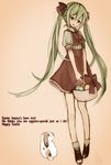  bad_id bad_pixiv_id basket bunny dress easter easter_egg egg green_eyes green_hair hatsune_miku long_hair smile solo twintails very_long_hair vocaloid zombie_neko 