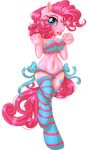  alpha_channel anthro anthrofied blue_eyes blush bow bra breasts cutie_mark equine female friendship_is_magic hair horse kittehkatbar looking_at_viewer mammal my_little_pony navel panties pink_hair pinkie_pie_(mlp) plain_background pony socks solo standing transparent_background underwear 