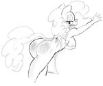  anthrofied big_butt blush breasts butt female friendship_is_magic my_little_pony pinkie_pie_(mlp) pose presenting side_boob solo zev 