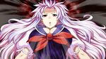  :o bow breasts cleavage itou_yuuji kamishirasawa_keine large_breasts long_hair looking_at_viewer red_eyes solo touhou very_long_hair 