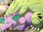  anal_penetration blush duo eye_contact fangs feral from_behind gay green_scales horn male nidoking nintendo open_mouth penetration pok&#233;mon pok&eacute;mon saliva sex sweat the_ring_(artist) tongue tongue_out tyranitar video_games 