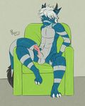  balls bastianwolf biceps big_penis blue_body blue_dragon dragon erection hair horn humanoid_penis looking_at_viewer male masturbation muscles nude pecs penis scalie schism sitting solo spread_legs spreading white_hair 