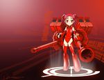  accel_world blush kouzuki_yuniko loli red_eyes red_hair scarlet_rain thighhighs twintails weapon 