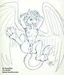  breasts female foxxfire gryphon nude paws pussy wings 