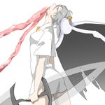  angel angel_chromosome_xx blade bottomless guro intestines neon_genesis_evangelion red_eyes tabris tabris-xx tatami_(ttm) twintails white_hair wings 