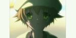  animated animated_gif cabbie_hat clannad green_eyes hat lowres male_focus pillarboxed shima_katsuki solo tears 