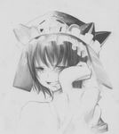  bad_id bad_pixiv_id greyscale monochrome rukaori shiki_eiki solo tears touhou 