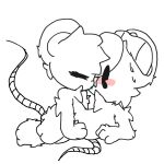 bing duo feral frozenmouse humanoid kissing male male/male mammal mouse murid murine ong rodent simple_background sorbet_(frozenmouse)