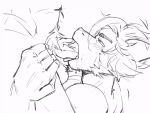 animated anthro balls bodily_fluids body_hair brynn_(jebedotpng) cum cum_in_mouth cum_inside deep_throat duo embarrassed facial_hair fellatio fish genital_fluids genitals jebedotpng machine male male/male marine oral penile penis protogen sex shark shedah_(jebedotpng) sketch tongue tongue_out vein veiny_penis