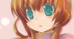  artist_request bangs green_eyes ixpellia lyrical_nanoha mahou_shoujo_lyrical_nanoha mahou_shoujo_lyrical_nanoha_strikers_sound_stage_x orange_hair solo source_request 