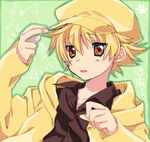  blonde_hair brown_eyes cabbie_hat clannad hat male_focus oekaki satomi_yoshitaka shima_katsuki solo 