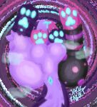  abstract_background absurd_res animate_inanimate anus balls bodily_fluids claws claws_out digital_media_(artwork) digital_painting_(artwork) domestic_cat drooling feet felid feline felis feral foot_focus genitals glistening glistening_anus glistening_balls glistening_genitalia glistening_pawpads hi_res hybrid jackrabbit_(artist) living_plushie low-angle_view male mammal nonbinary_(lore) pawpads perineum plushie presenting presenting_anus presenting_balls presenting_pawpads saliva sentient_object shaded signature sitting solo spiral spiral_background stitch_(sewing) undead zombie 