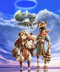  absurdres aircraft airship artist_request clavat final_fantasy final_fantasy_crystal_chronicles flying highres moogle official_art yuke 
