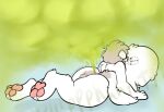 anthro anus butt fart fart_cloud fur green_fart_cloud hi_res male mammal mephitid nude open_mouth pawpads paws relieved skunk smelly solo stink_clouds stink_lines stinkbuttskunk tail tail_aside tongue tongue_out white_body white_fur