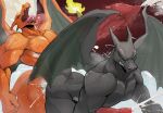 anal anal_penetration anthro biped black_body bodily_fluids charizard cum cum_in_ass cum_inside duo erection generation_1_pokemon genital_fluids genitals hi_res male male/male male_penetrated male_penetrating male_penetrating_male nintendo orange_body penetration penile penile_penetration penis pokemon pokemon_(species) sex tenebscuro