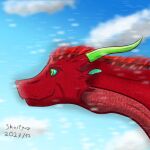 1:1 andromorph canid canine digital_media_(artwork) dragon equid equine fan_character feral fur furred_dragon headshot_portrait horn icon intersex male male/male mammal personal_training portrait profile profile_view reptile scalie simple_background skartyuz smile solo text user_avatar western_dragon wings_of_fire