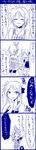  4koma comic highres hiiragi_kagami hiiragi_tsukasa kochoko long_image lucky_star monochrome multiple_girls tall_image translated yuri 