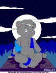  anthro bear blue_eyes chris_sutor classic classy cobalt delos inviting looking_at_viewer male mammal moon night nude open_mouth outside penis pose presenting seductive sitting smile solo spread_legs spreading stars teddy_bear vest vintage 